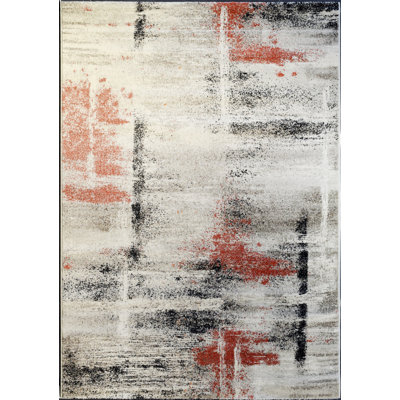 Tapis ivoire / rouille Jahnna