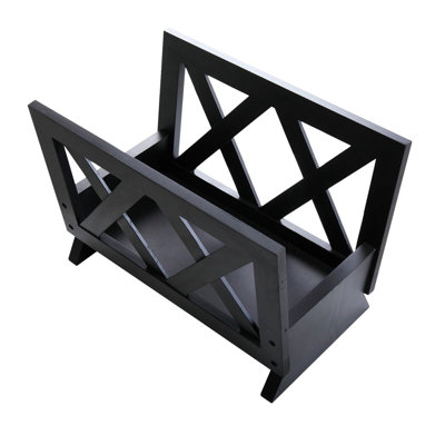 Angee Solid Wood Free Standing Magazine Rack