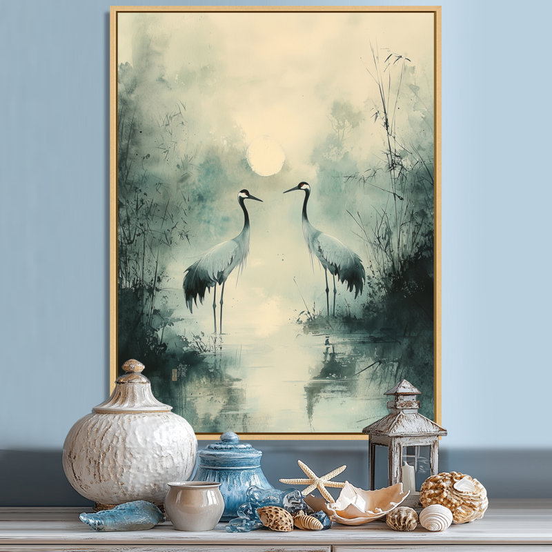 Lavine - Animals Wall Art Living Room, H 40 po x l 30 po, Impression encadrée flottante, Crème, crème