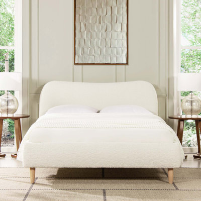 Lit plateforme tapissier Roman