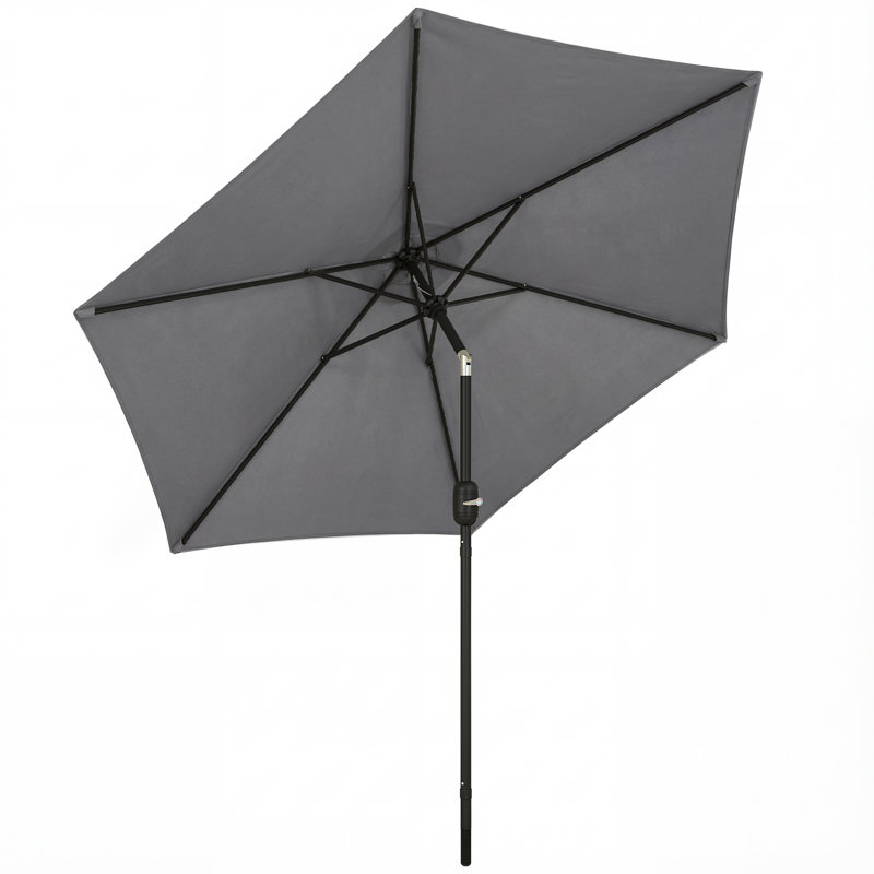 265cm Market Parasol, Grey