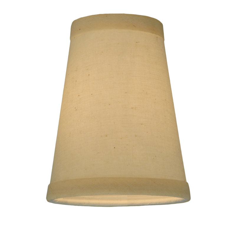 Abat-jour en lin naturel l 4 po x H 5,25 po