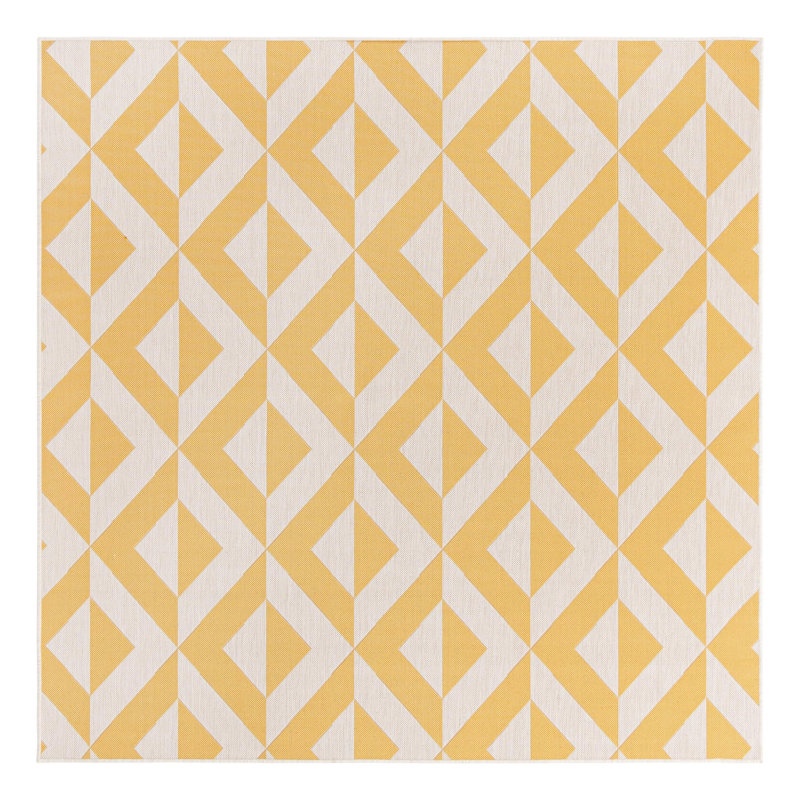 Geometric Indoor / Outdoor Area Rug, Square 238.8 cm