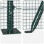 Welded Wire Fence With 7 Flanged Posts Steel-495119001-495119007