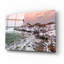Art mural en verre Latitude Run «First Snow At Portland Head» par Rick Berk-1064202942