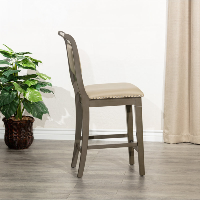 Counter Stool, Brown, Gray