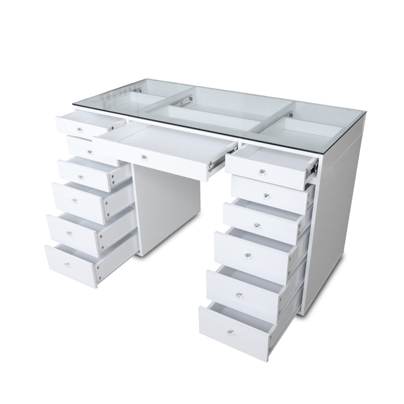 Carbury Vanity, White
