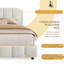 Lit plateforme tapissier Soft Boucle