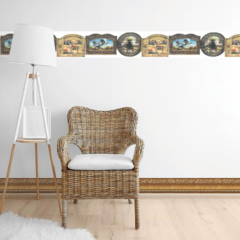 Bordure de papier peint festonnée 15 pi x 7 po Koury Country