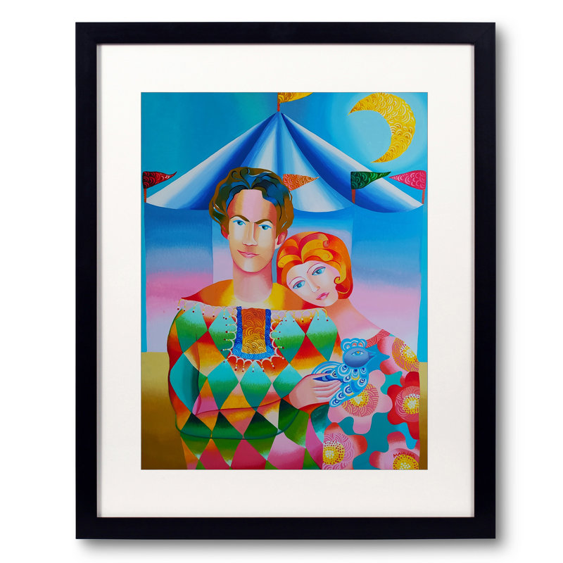 «Lover In The Circus» par Mairim Perez Roca, H 21,25 po x l 17,25 po x P 0,875 po