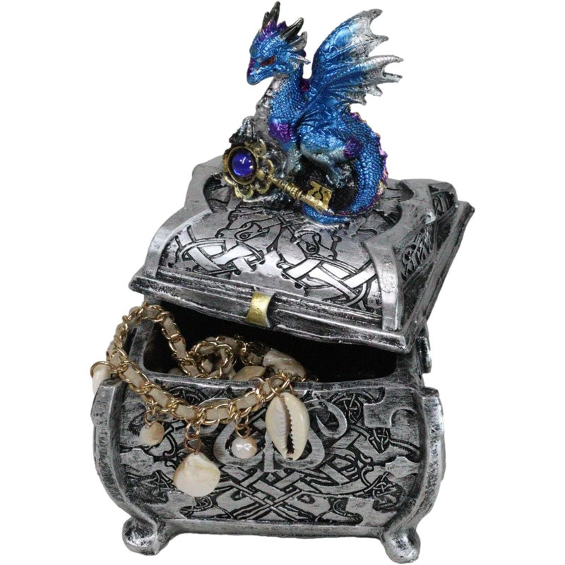 Boîte à bijoux métallique