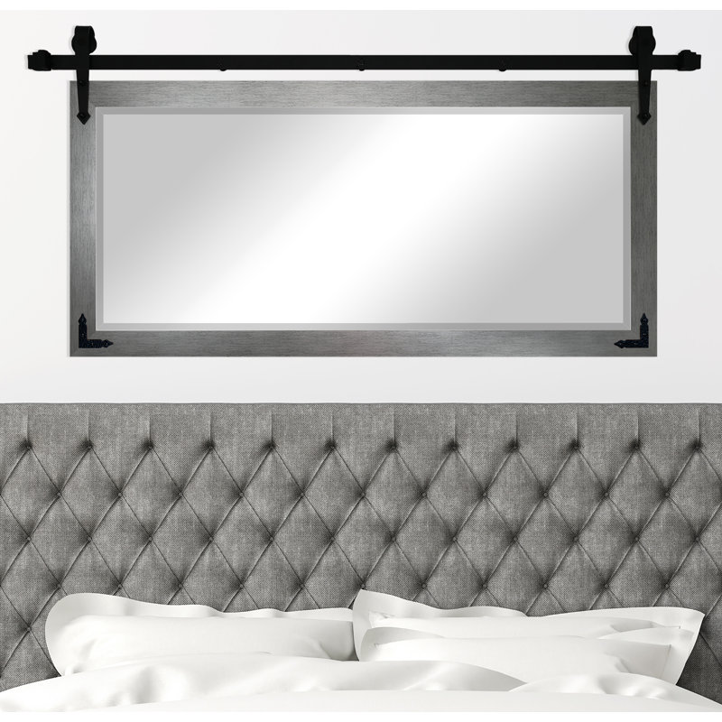 Neace Flat Wall Mirror, 32" H x 66" W