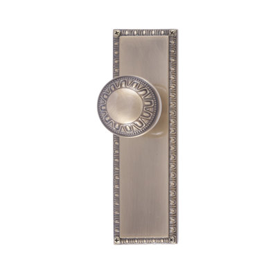 Egg And Dart Knob with Rectangle Rosette