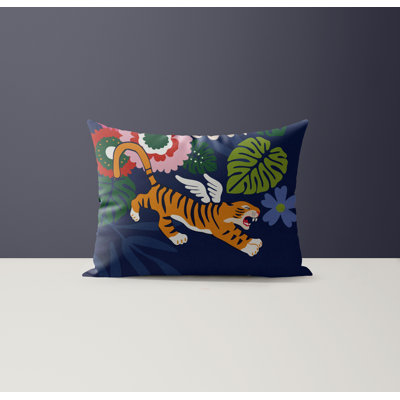 Thiago Microsuede Lumbar Throw Pillow