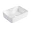 Lavabo de salle de bain rectangulaire en céramique