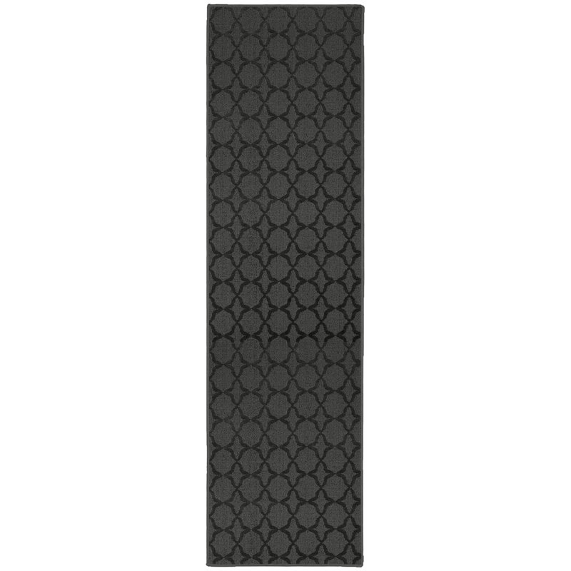 Tapis gris cendré Togut 9 pi x 12 pi Treber, Tapis de couloir 2 pi x 8 pi
