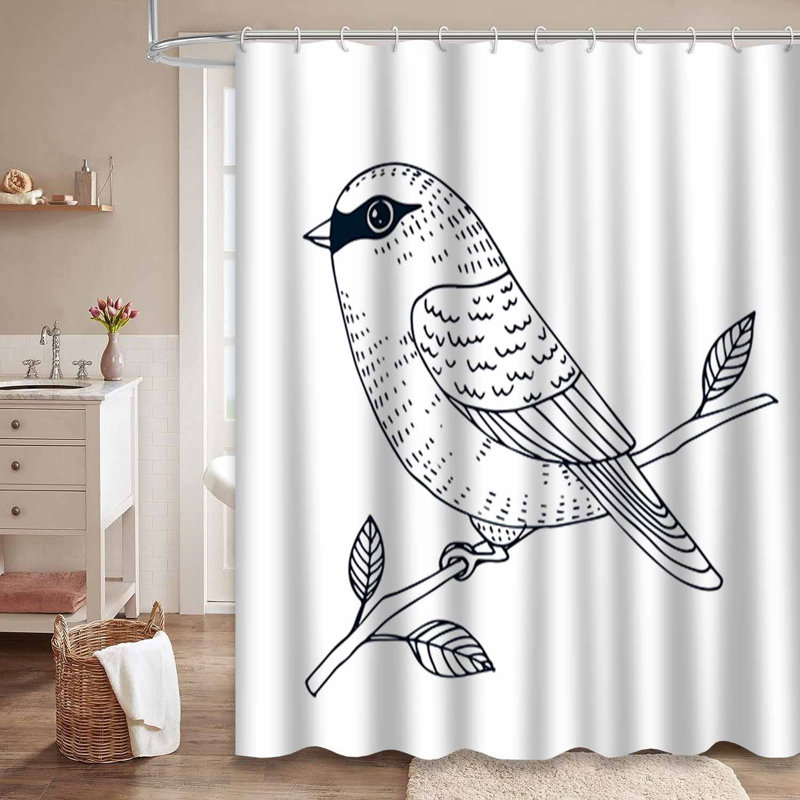 Rideau de douche Parrot, 72" L x 84" W