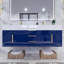 Ensemble de meuble-lavabo double mural l 59 po x P 19,75 po x H 22,25 po Glasgow-465763057-484565630