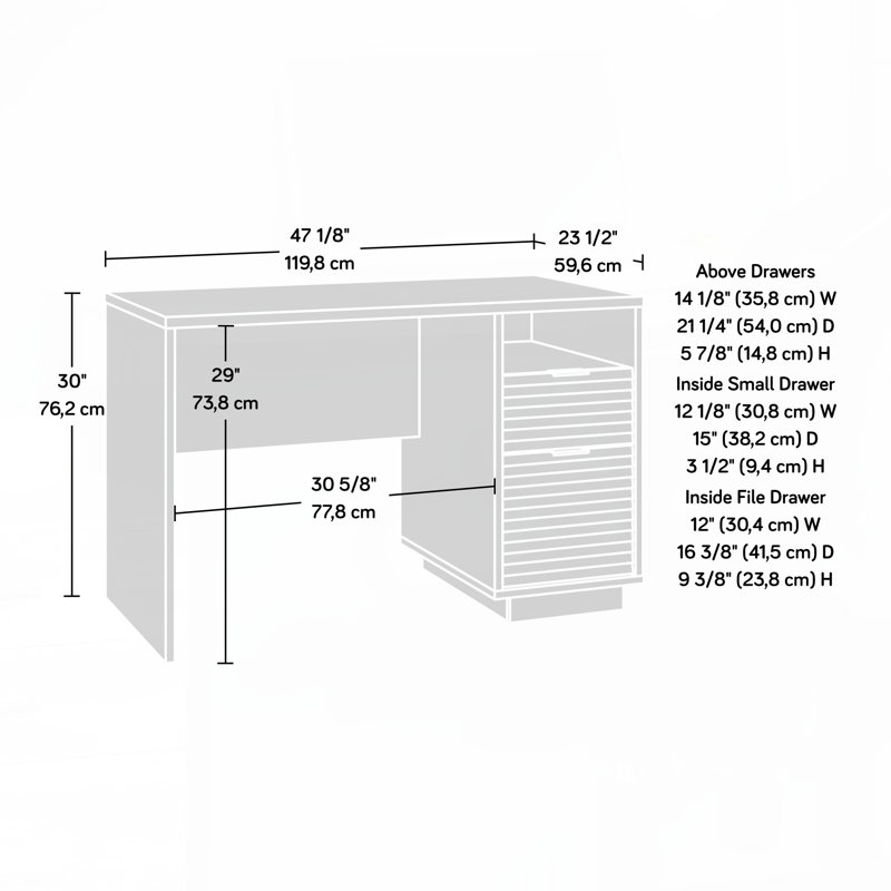 Desk, Medium grey finish