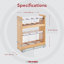 Rev-A-Shelf Wood Base Cabinet OXO Pull Out Organizer with Soft Close