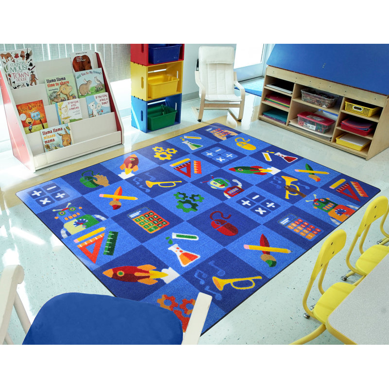 Tapis pour enfant Kid Essentials Steam Into, Rectangle 5 pi 4 po x 7 pi 8 po