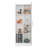 White 1-Door Kitchen Pantry Cabinet
