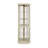 Lighted Corner Curio Cabinet  Elegant Glass Display Case For Living Room & Bar Storage  Perfect For Antique Collections & Wine  Includes Builtin Lighting-715916443