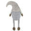 Figurine de gnome de Noël 7,5 po gris et beige