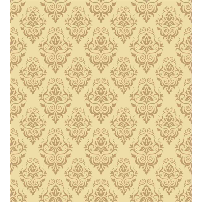 French Country Polyester Damask Duvet Cover