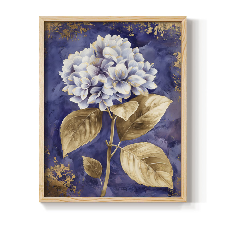 Reproduction encadrée FLORAL Series CCxxxix - bois massif, H 11 po x l 9 po