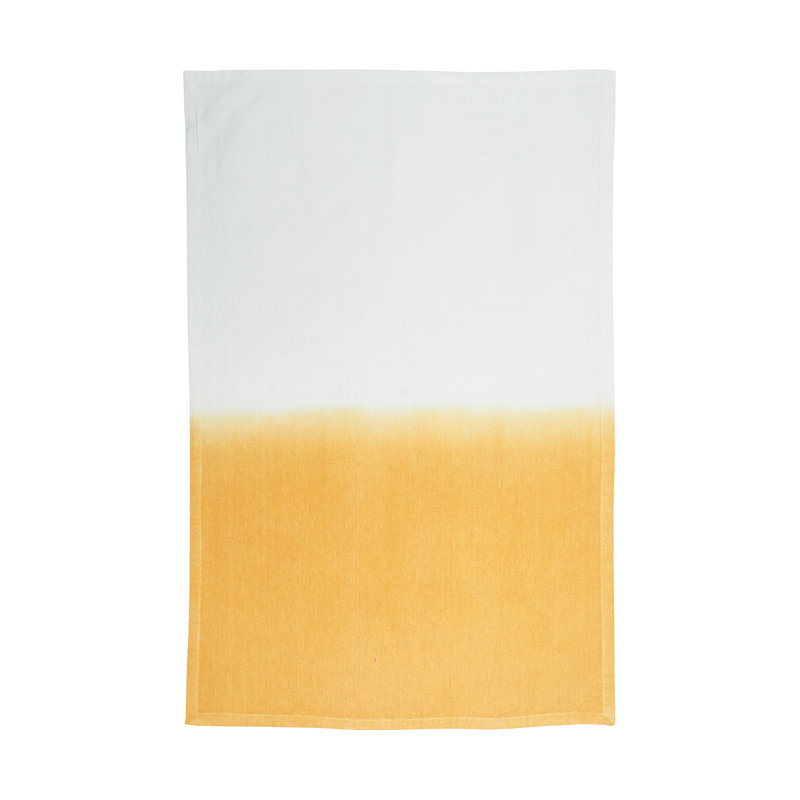 Aster Ochre Towel, Yellow