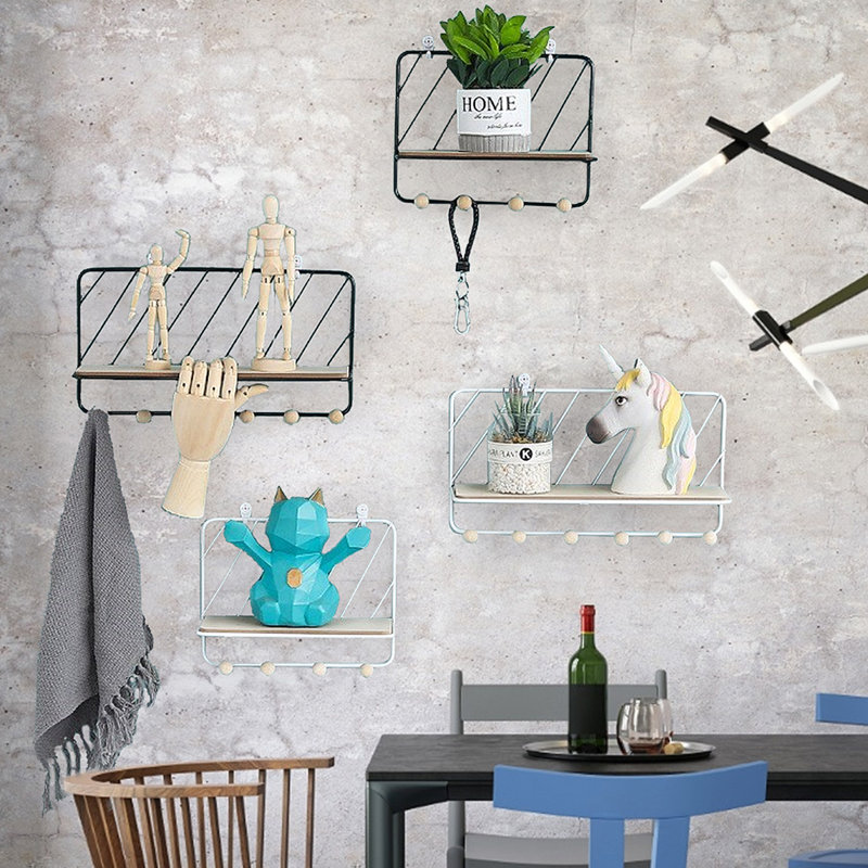 Almeeta Floating Shelf, Black, 12cm H x 34.5cm W x 18.7cm D