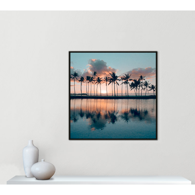 «Big Island Palms» par Danita Delimont, H 41,5 po x l 41,5 po x P 2 po, Espresso