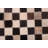Cowhide Patchwork Brown Rug 6'2" x 6'2"