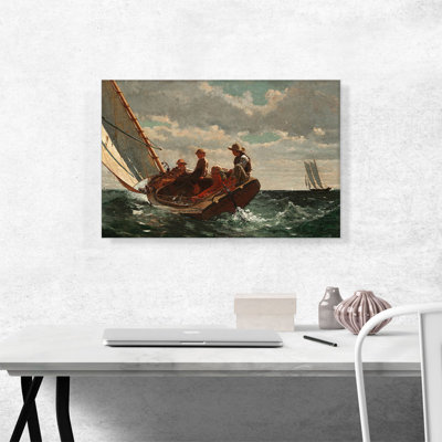 Breezing Up A Fair Wind 1876 - reproduction d'art