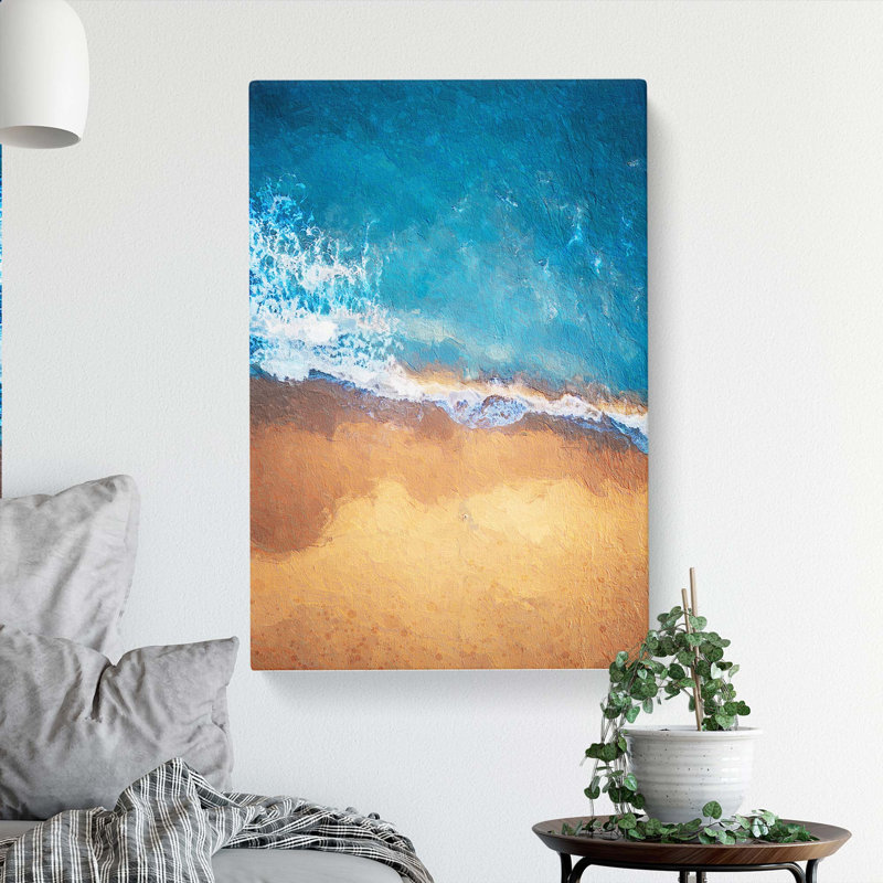 Alone upon the Beach - Wrapped Canvas, 50cm H x 35cm W x 3cm D