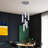6 - Light Dimmable LED Geometric Chandelier