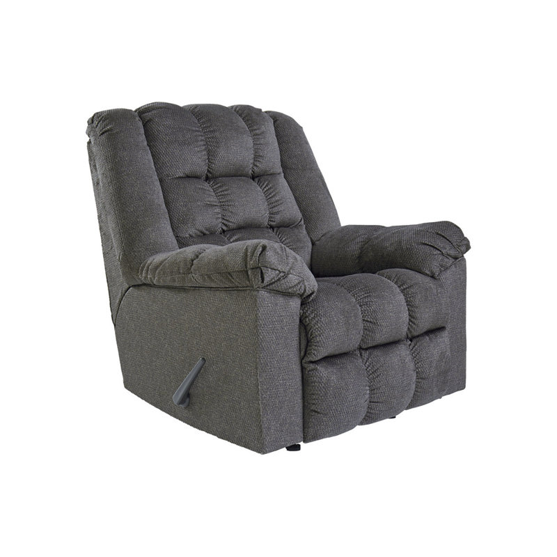 Fauteuil inclinable Vytas, Polyester gris anthracite