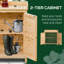 Armoire de rangement de jardin, remise de rempotage pour l'extérieur, naturel
