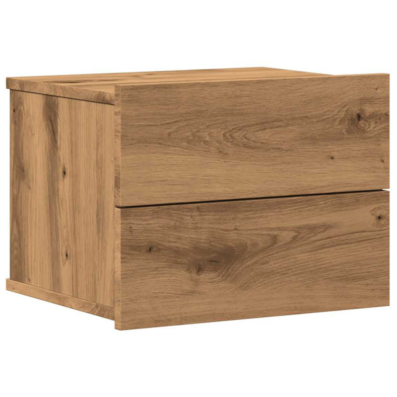 Aumiller 40cm W Manufactured Wood Bedside Table, Artisan Oak, 1