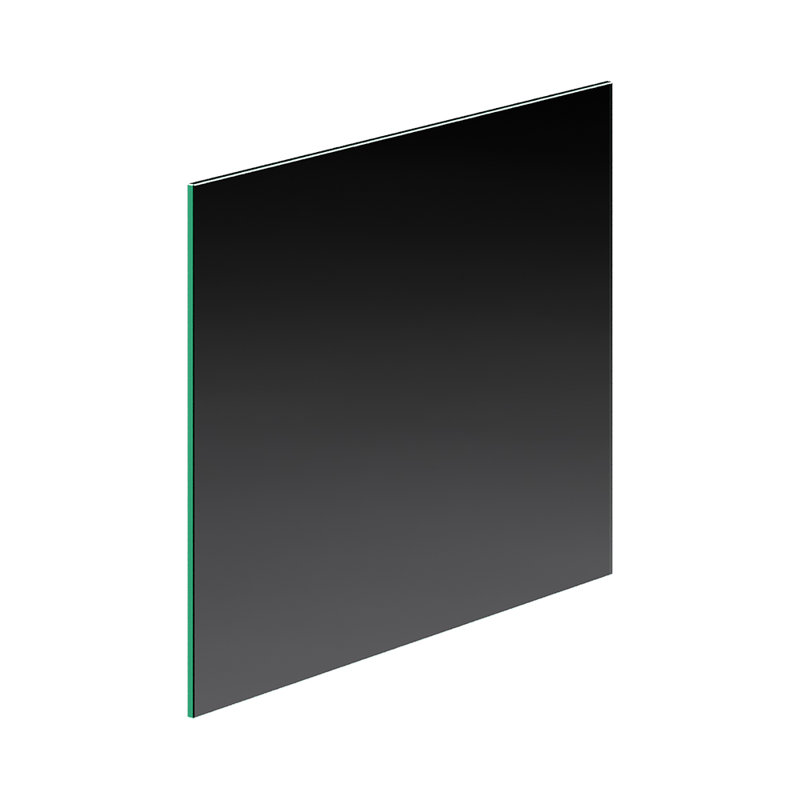Tempered Glass Chopping Board with Non-Slip Foot Pads, 40cm L x 30cm W, Black