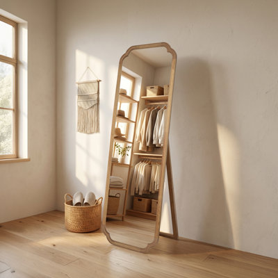 Abbate Full Length Wood Mirror