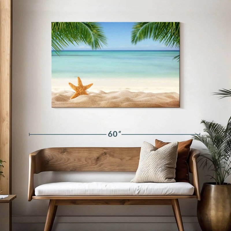 Étoile de mer tropicale Alvord, H 30 po x l 45 po