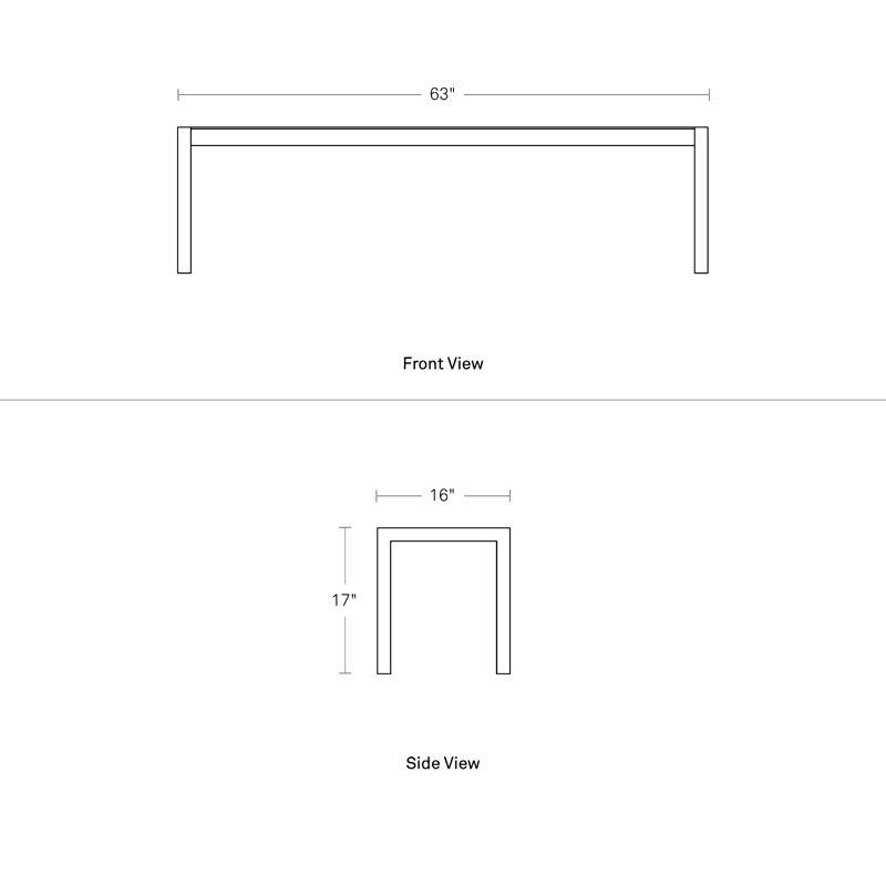 Skiff Outdoor Dining Bench