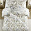 Grand édredon en 6 pièces, 100% coton, motif floral pour chambre à coucher sereine, aspect nuage-118916120