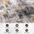 Abstract Yellow/Black/Gray Area Rug-1843828451