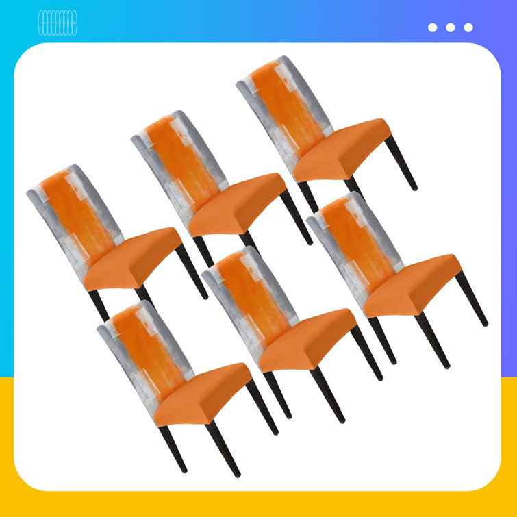 Dining Chair Covers Set Of Gehucoxee Dining Chair Back Covers