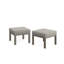 Ensemble de 2 repose-pieds de patio en métal épais et beige de 22 po-905491211-905491210