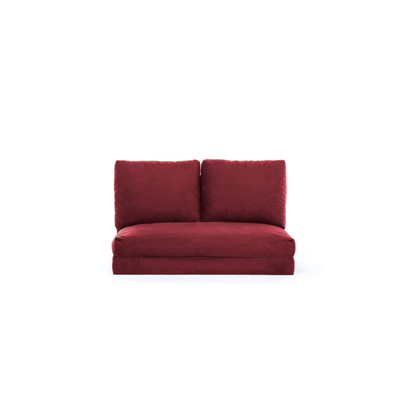 Canapé convertible de 72,8 po de largeur Clarington, 100 % polyester marron