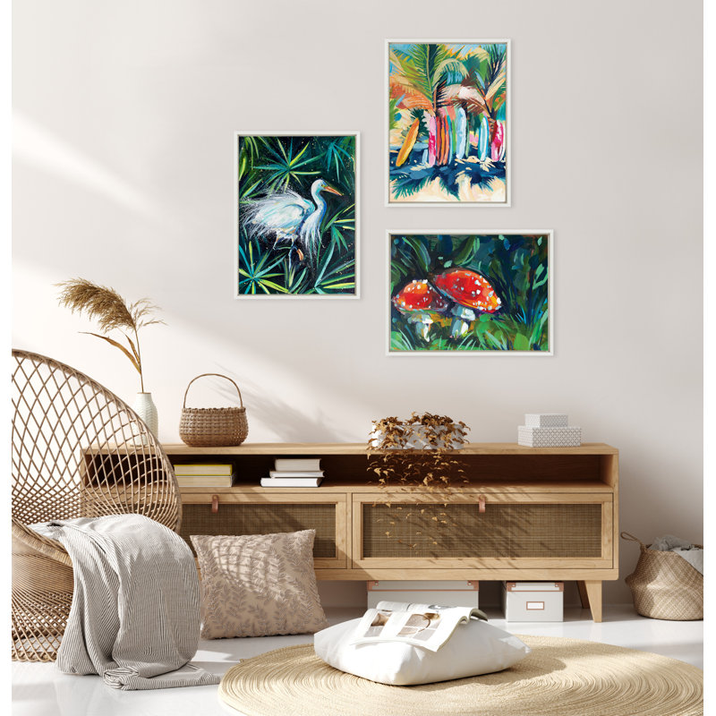 «Surf and Sand» par Rachel Christopoulos, reproduction d'art sur toile encadrée